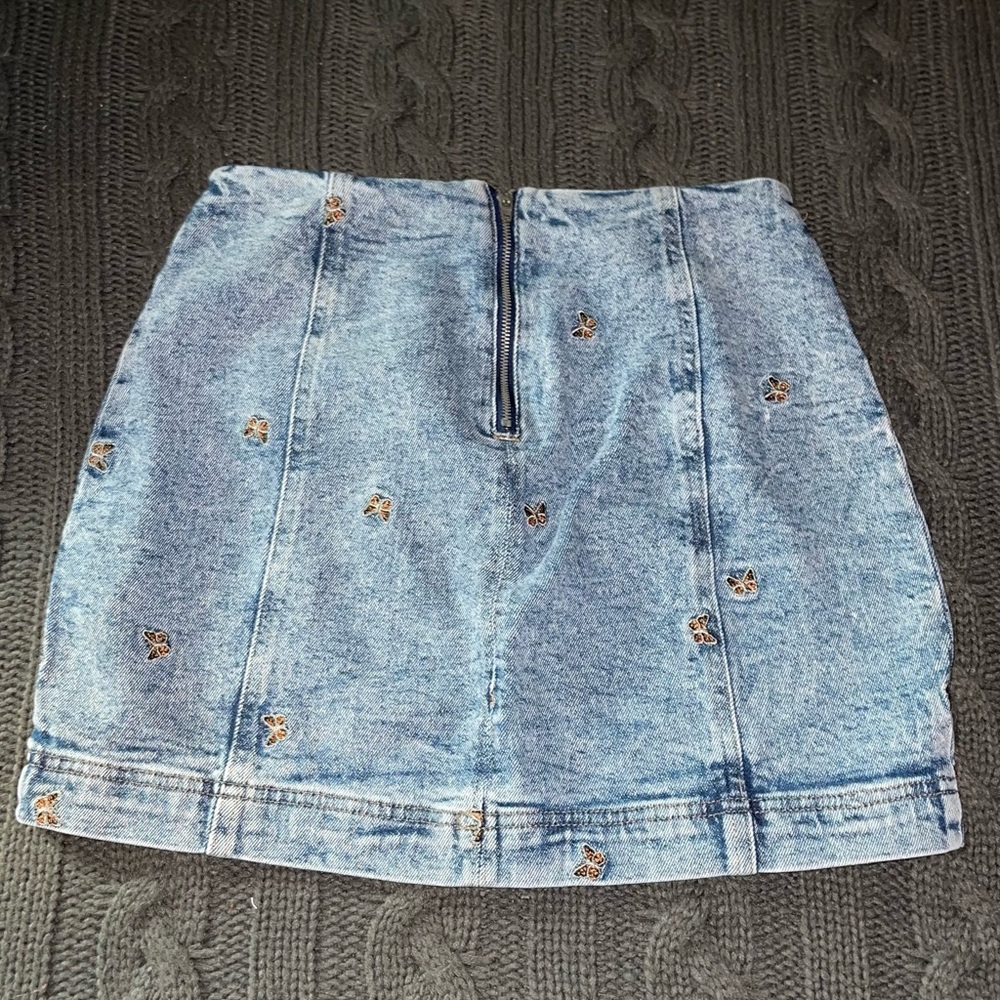 Tinseltown Butterfly Denim Skirt 💙🦋 XS